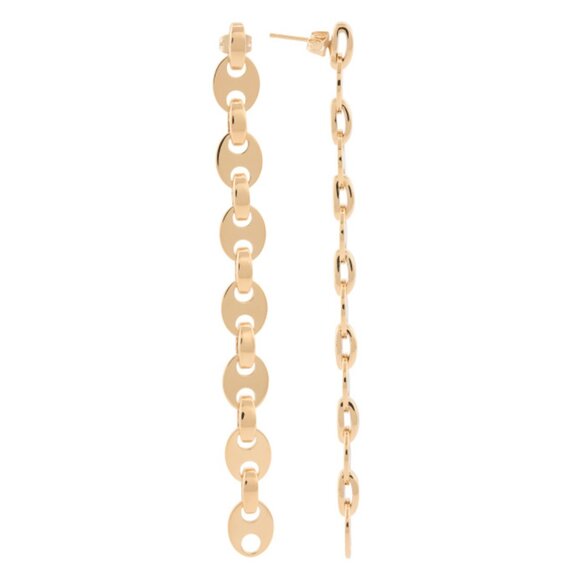 PACO RABANNE Gold Made In Italy Eight Nano Earrings - Picture 1 of 2